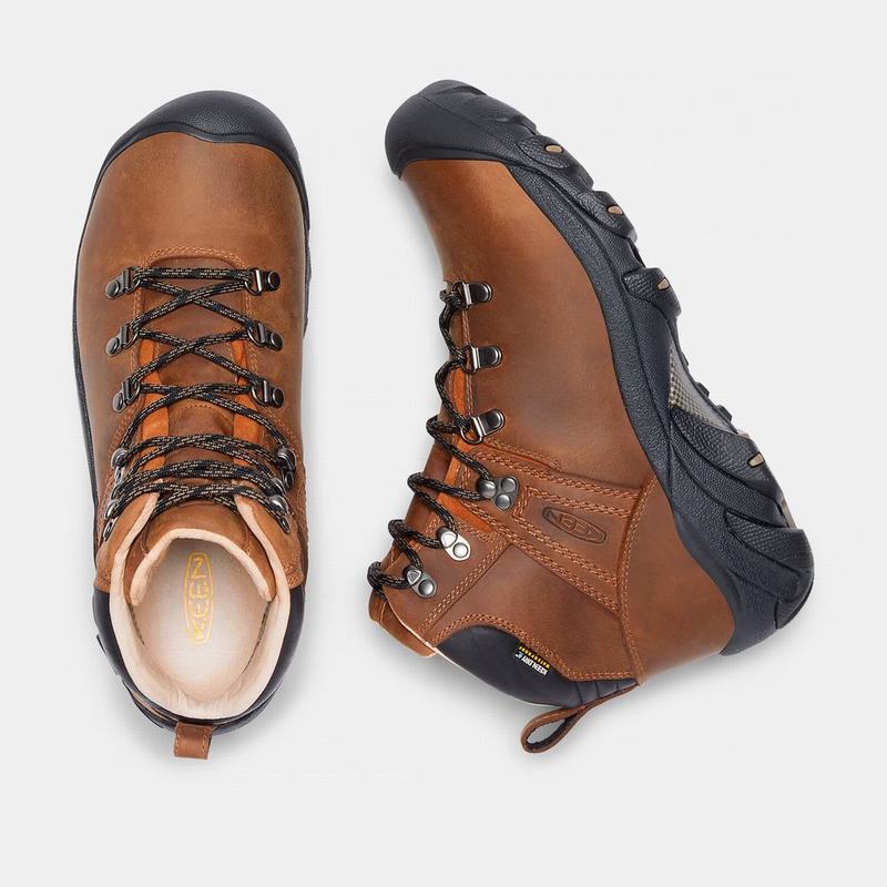 Botas De Montaña Keen Pyrenees Para Hombre Marrom/Negros - Botas Keen Mexico (403791-AKT)